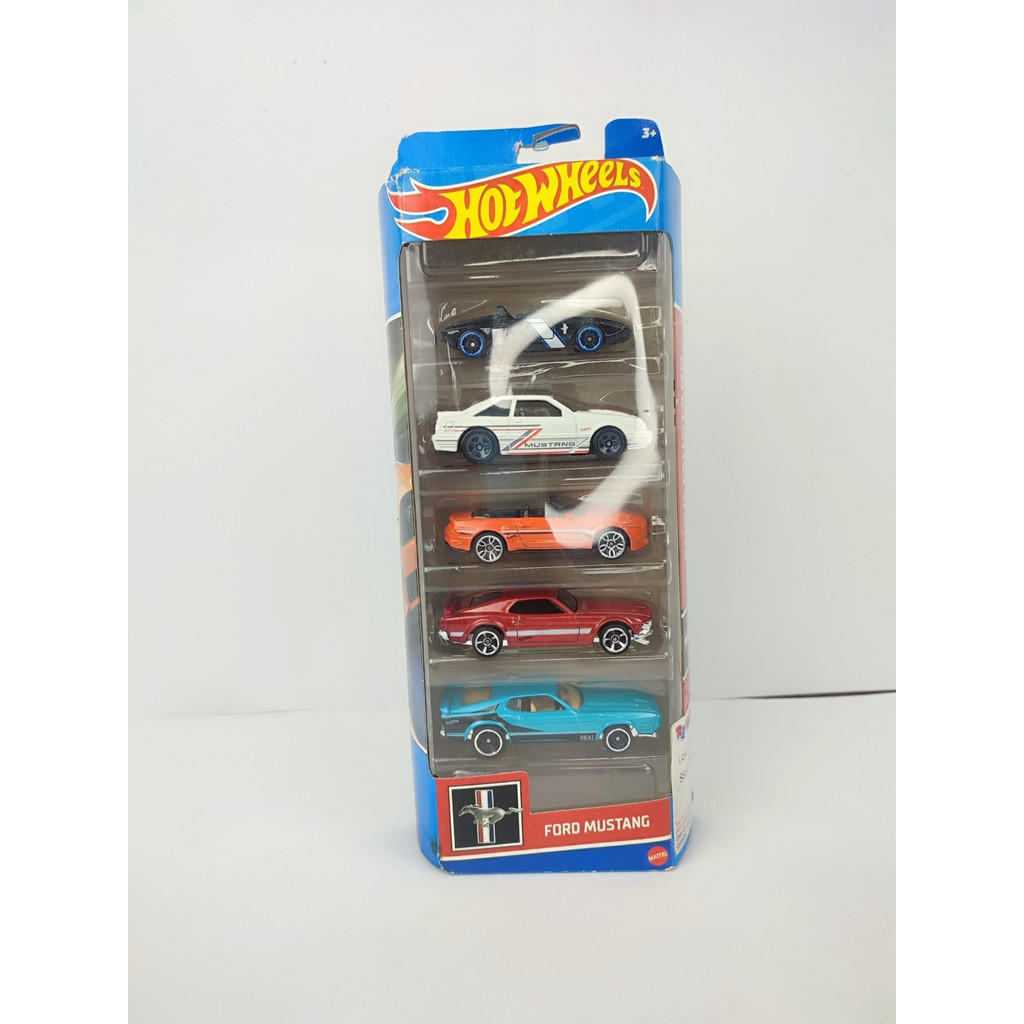 Hot Wheels Ford Mustang 5 Pack Shopee Brasil