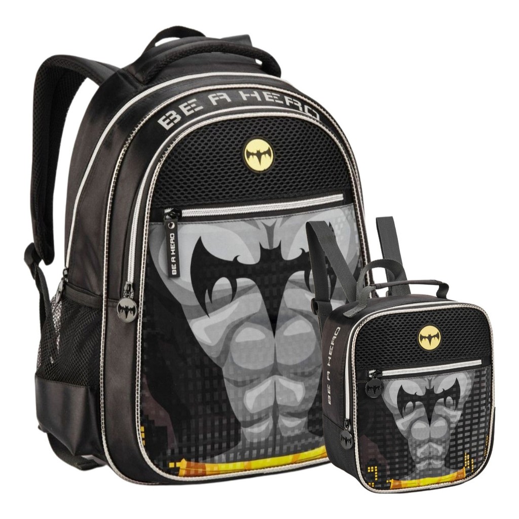 Kit Mochila Costas Infantil Lancheira Menino Batman Morcego Shopee Brasil