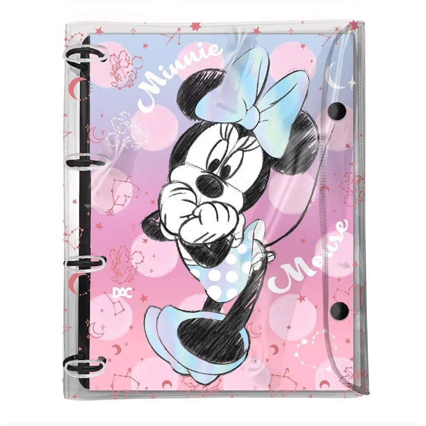 Fichário Caderno Argolado Universitario Minnie DAC Shopee Brasil