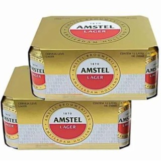 Kit C Cerveja Amstel Lager Puro Malte Unidades Lata Ml