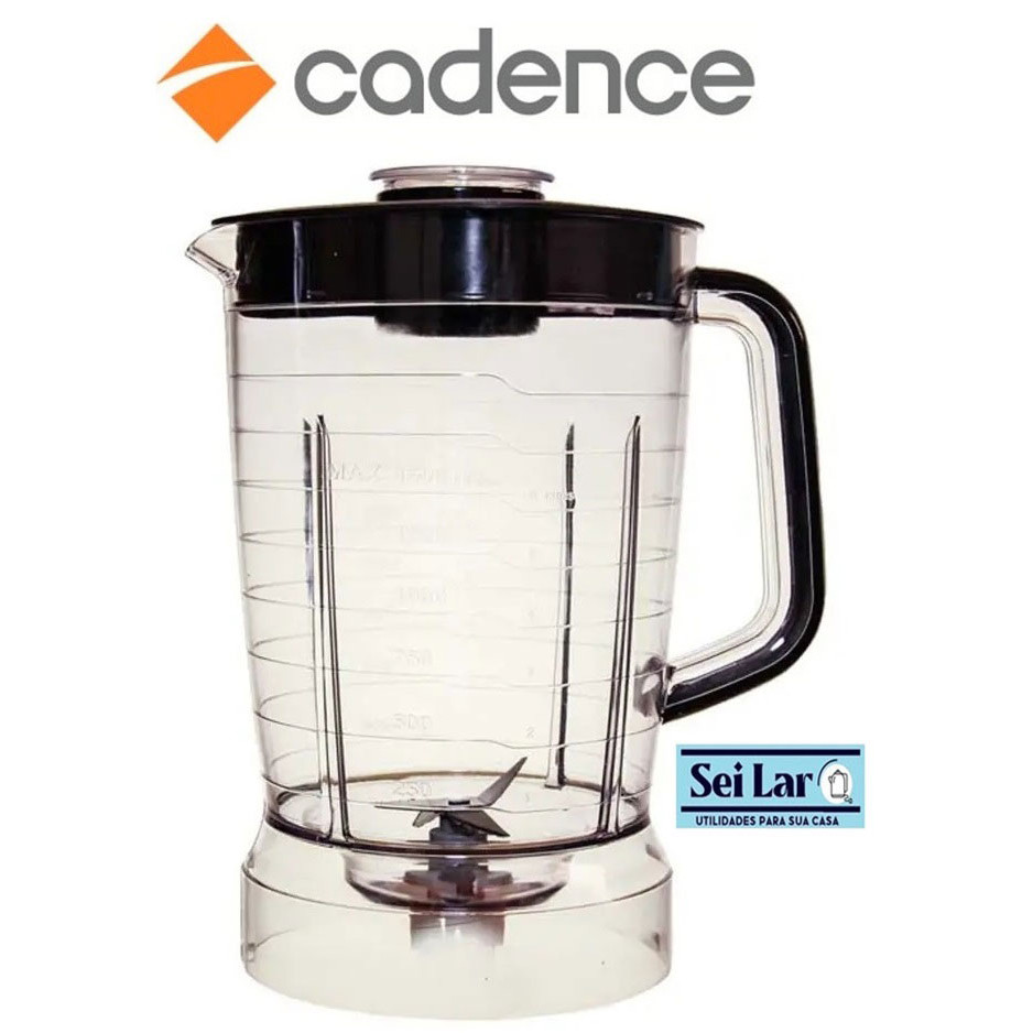 COPO Do LIQUIDIFICADOR CADENCE ROBUST CRISTAL TAMPA PRETA Shopee Brasil