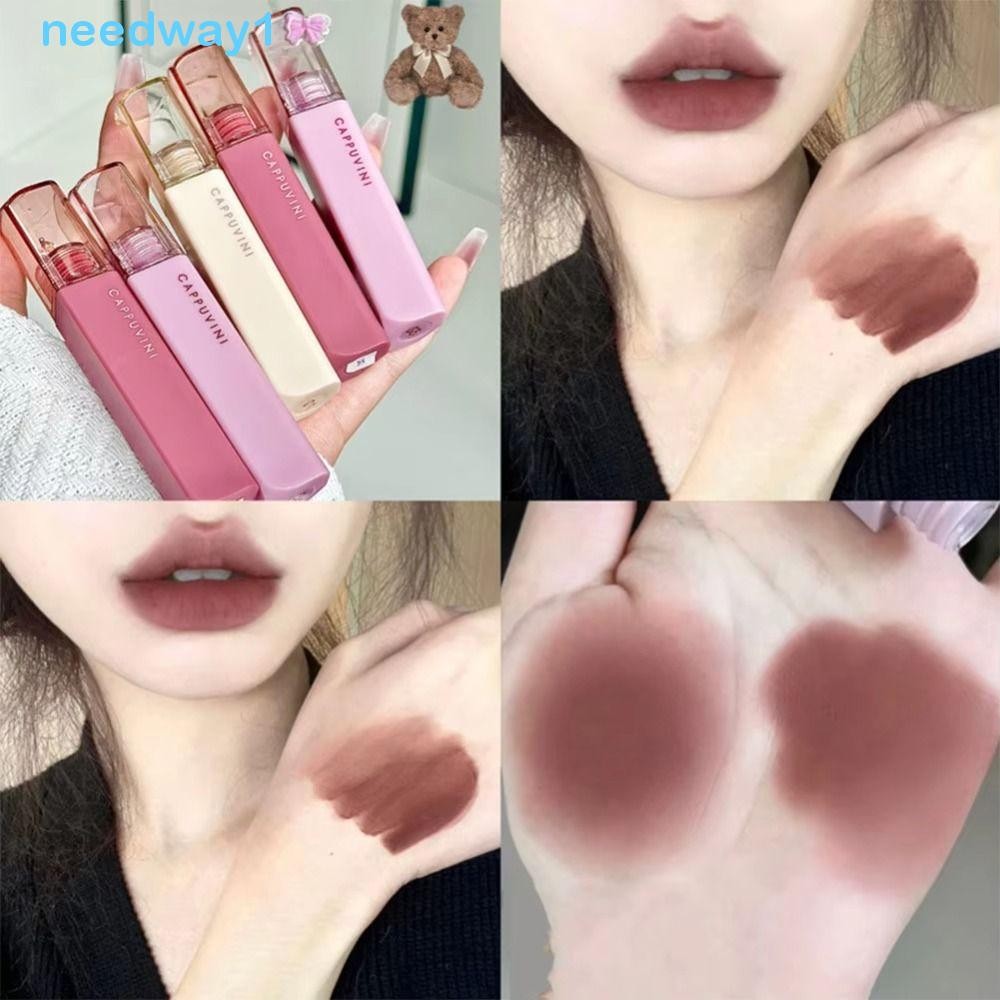 NEEDWAY Brilho Labial De Veludo Fosco Nude Lama Longa Duração Batom