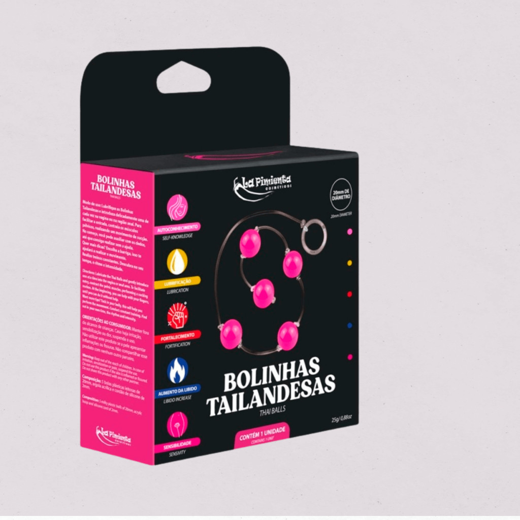 Bolas Tailandesas plásticas leitosas de 20mm Bolinha Tailandesa Sex