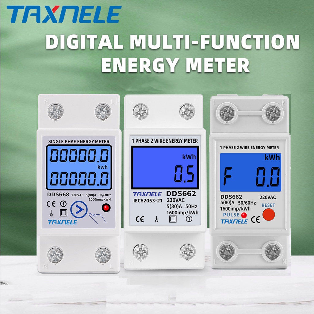 Dds Dds Luz De Fundo Lcd Din Rail Medidor De Energia Monof Sico