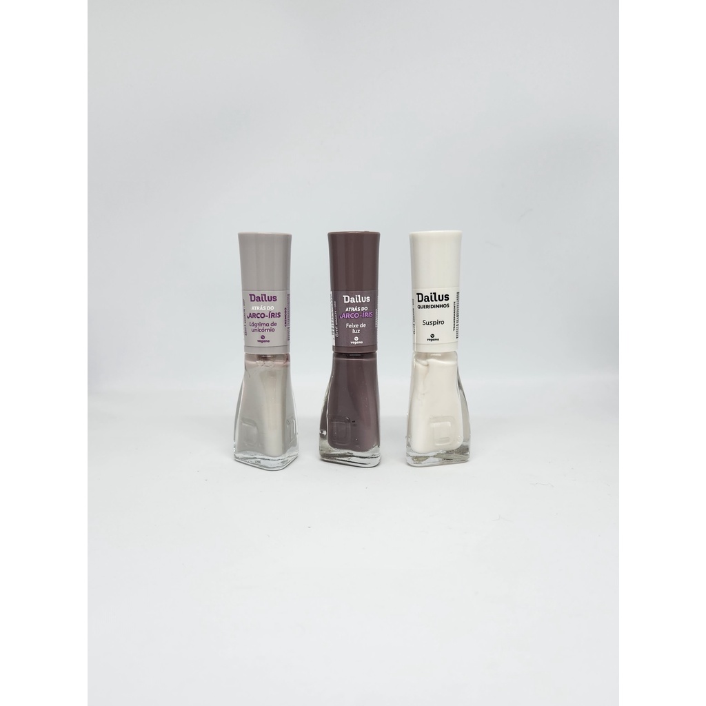 Kit Esmalte Dailus Coleção Favorita und Branco e Nude Shopee