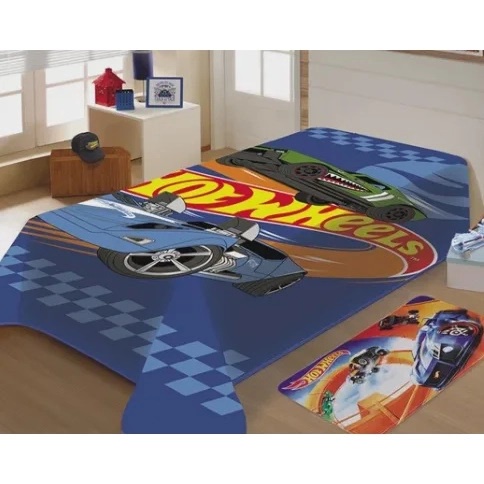 Cobertor Juvenil Raschel Hot Wheels Jolitex Ternille Shopee Brasil