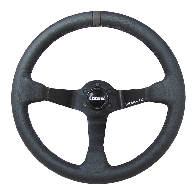 Volante Esportivo Lotse Wrc Couro Tarja Preta Shopee Brasil