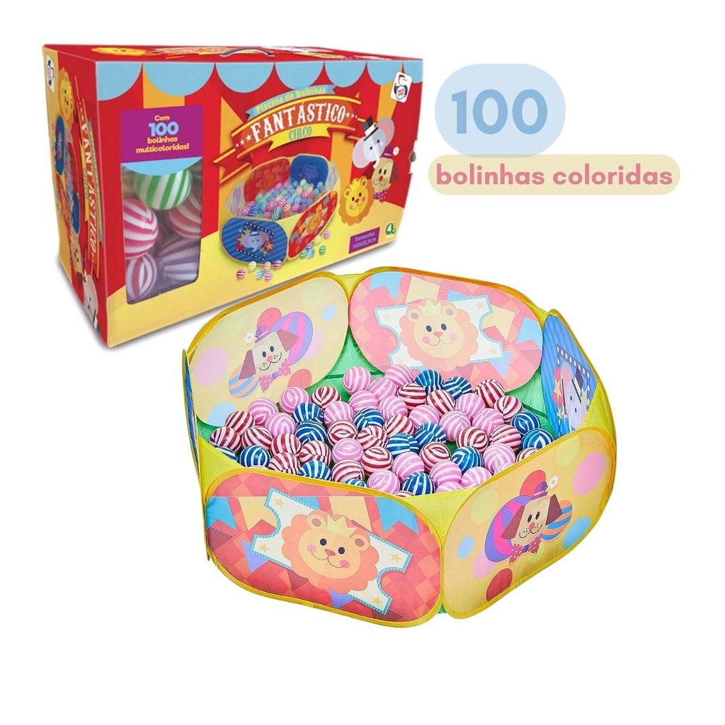 Piscina De Bolinhas Infantil Circo Bolinhas Coloridas Shopee Brasil