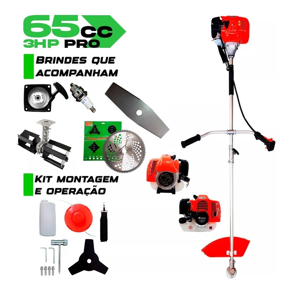 Roçadeira Multifuncional 5 Em 1 3hp 63cc Enxada Rotativa Shopee