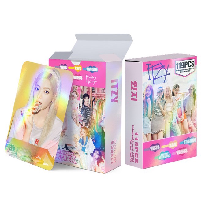 Pcs Itzy Ryujin Yeji Solo Hologram Laser Lomo Cards Best Friends