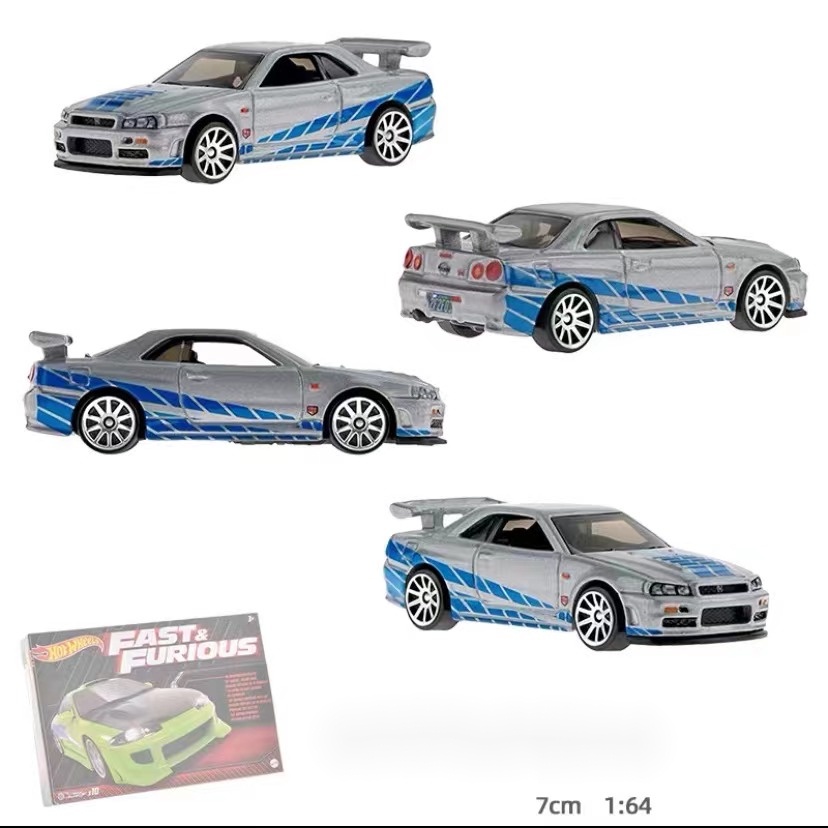 Hot Wheels Rodas Quentes Rápidas E Furiosas NISSAN SKYLINE GT R R Modelo De Carro De