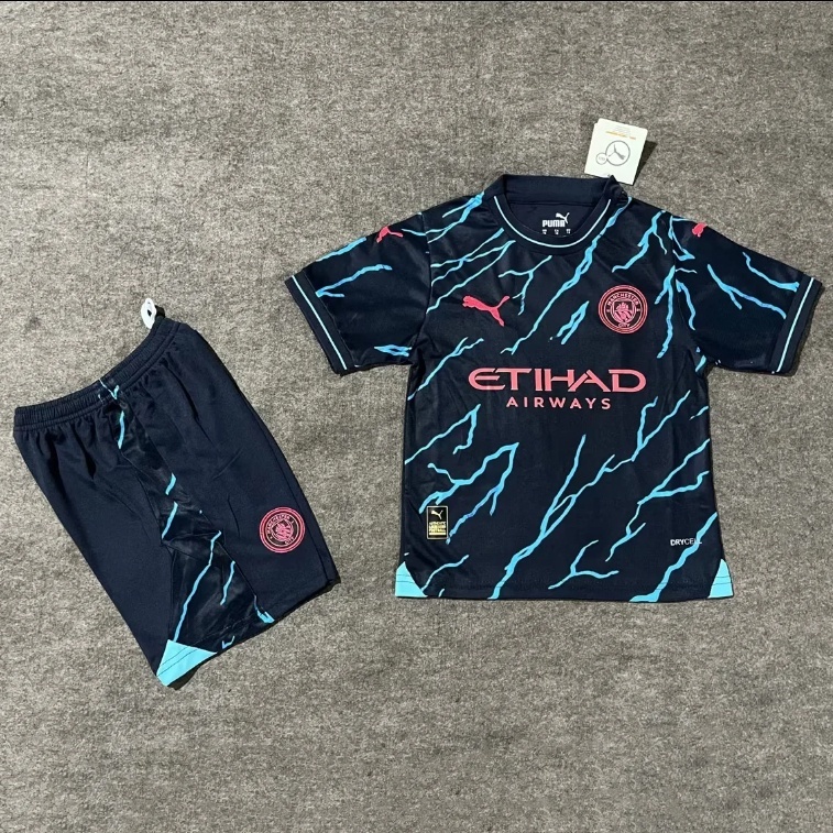 Novo Conjunto 23 24 Camiseta Da Equipe De Futebol Infantil Manchester