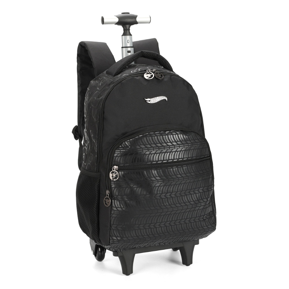 Mochila Juvenil Rodinhas Oficial HOT WHEELS Preto Luxcel Shopee Brasil