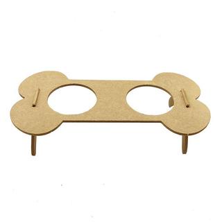 Comedouro Bebedouro Duplo Pet Mdf Elevado Cachorro Shopee Brasil