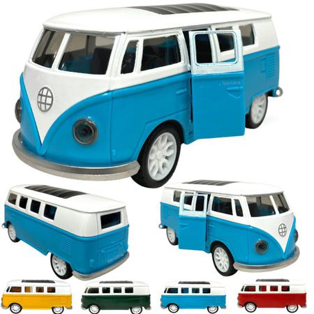 Miniatura Carrinho de Coleção de Ferro Volkswagen Kombi Combe Perua