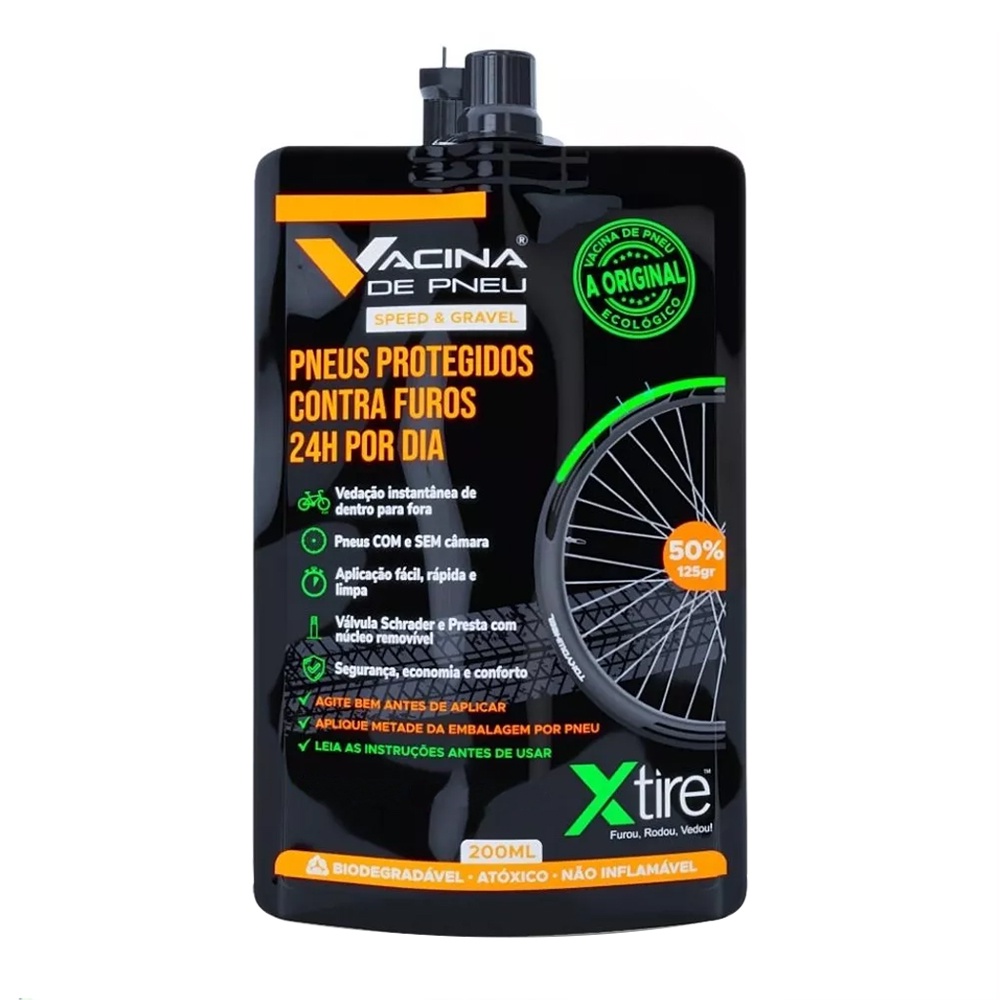 Vacina Pneu Selante Reparo Pneus Preventiva Anti Furos Bike Speed