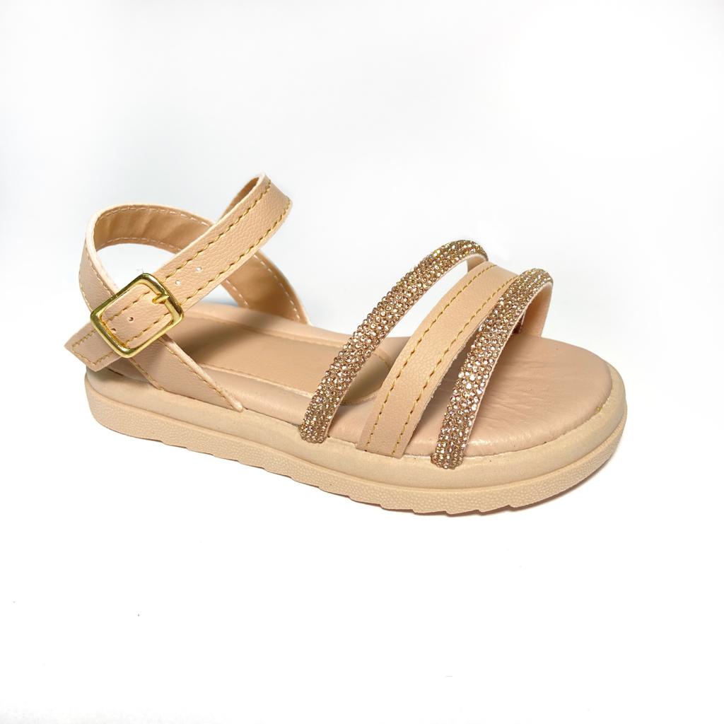 Sandalia Nude Glitter Infantil Juvenil Menina 20 Ao 34 Shopee Brasil