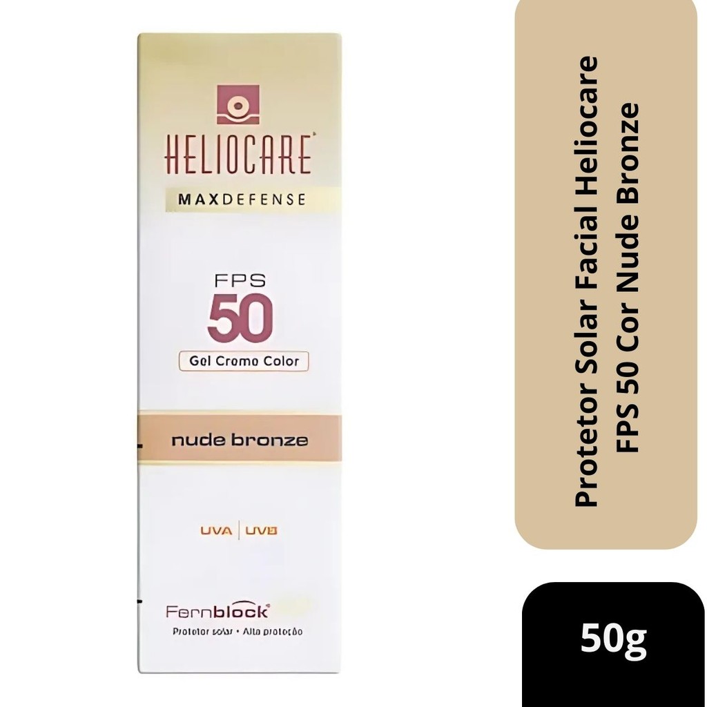 Protetor Solar Facial Heliocare FPS 50 Cor Nude Bronze 50g Shopee Brasil
