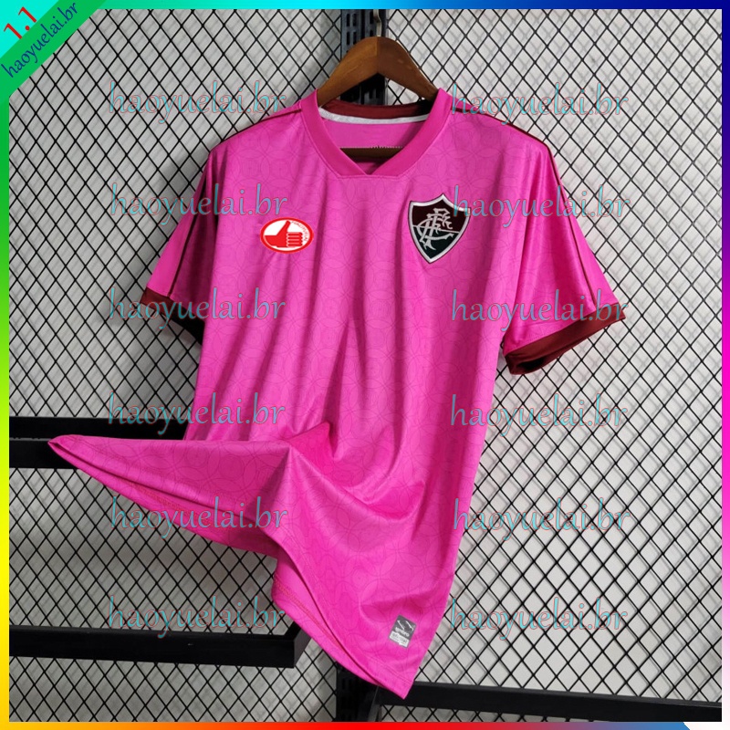 Camisa Da Equipe Masculina 2023 Outubro Rosa Football Flmns Shopee Brasil