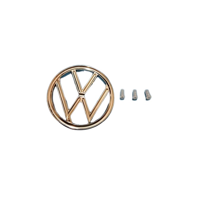 Emblema Logo Vw Cromado Buchas Fusca Brasilia Variant Shopee Brasil