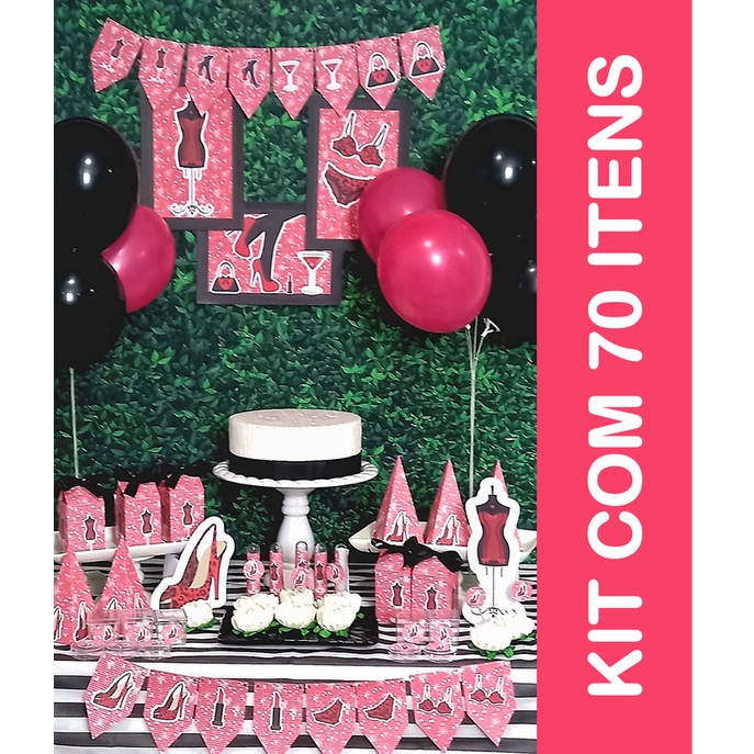 Cha Lingerie Despedida Solteira Kit So Um Bolinho Itens Shopee Brasil
