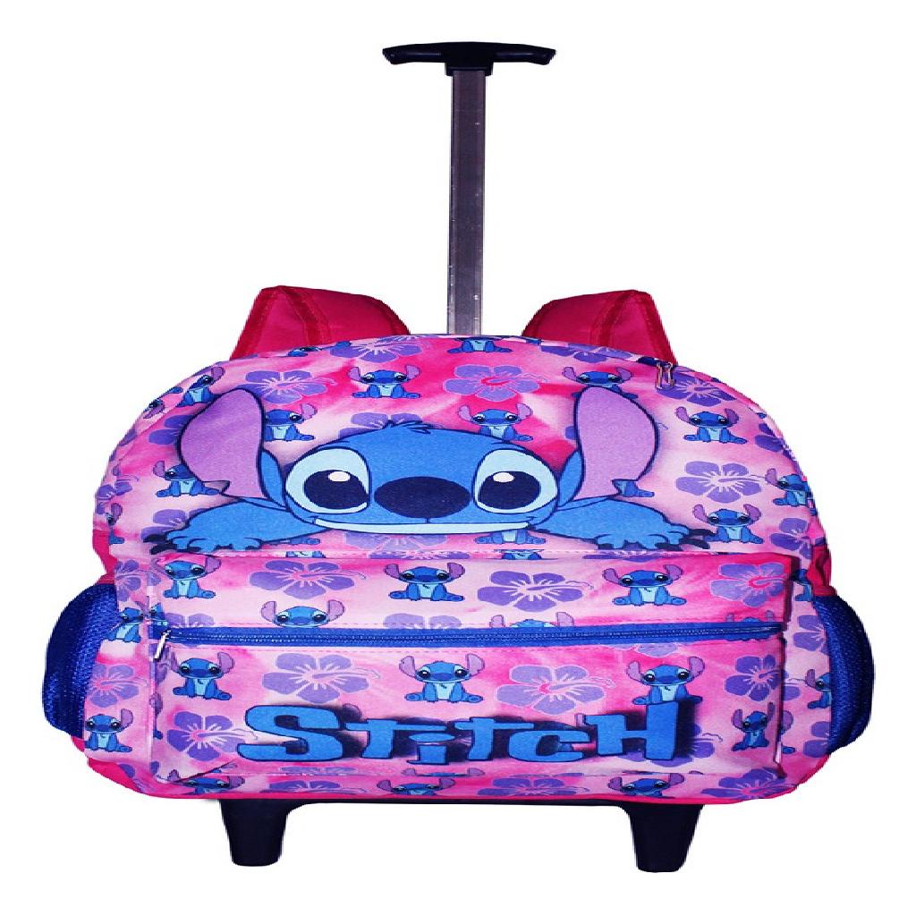 Mochila Lilo Stitch Infantil Feminina Rodinhas Escolar Grand Shopee