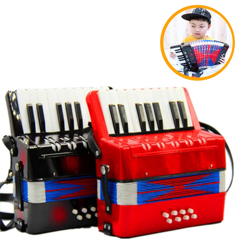 Acordeon Sanfona Gaita Instrumento Infantil Brinquedo Oferta Shopee