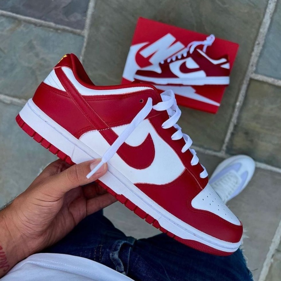 Tenis Nike Dunk Low SB Vermelho Branco Nova Cor 2023 Feminino Masculino