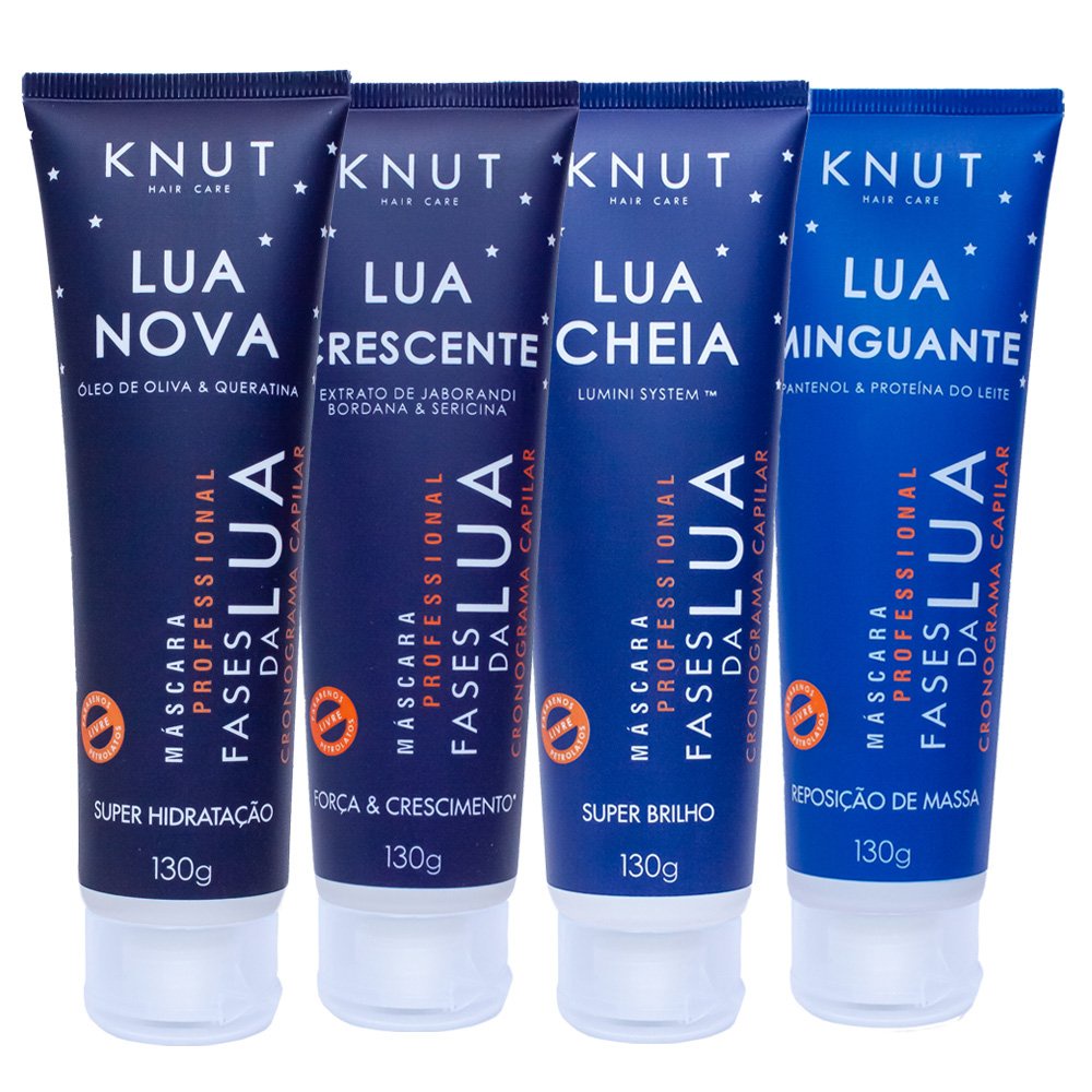 Kit Cronograma Capilar Fases Da Lua Knut Unidades Shopee Brasil