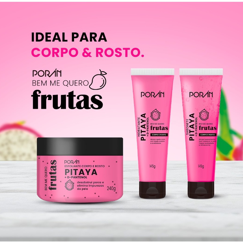 Kit Esfoliante Sabonete Hidratante Corpo E Rosto Poran Shopee Brasil