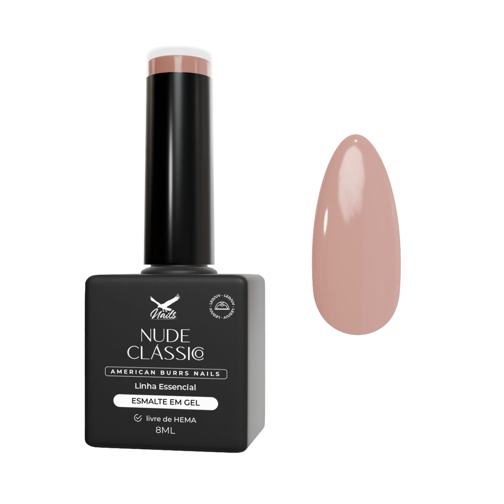 Esmalte em Gel Nude Clássico Linha Essencial ml American Burrs Nails