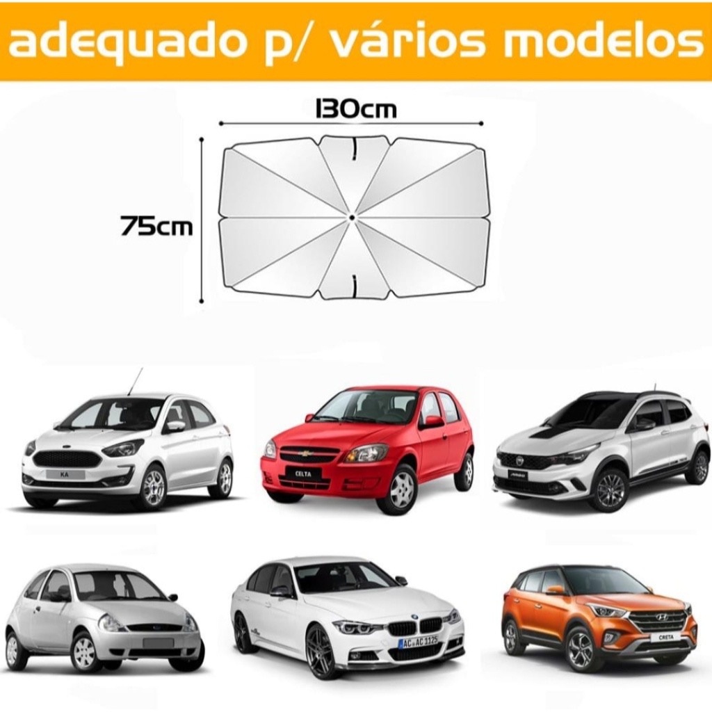 Painel Guarda Sol Prote O Solar Uv Para Brisa Carro Shopee Brasil