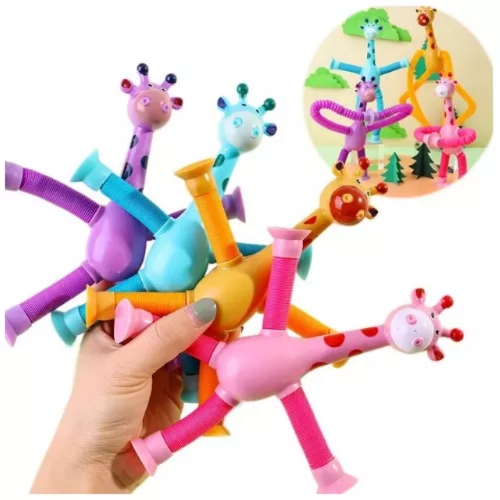 Kit Girafa Estica E Gruda Melman Pop It Tubo Tik Tok Shopee Brasil