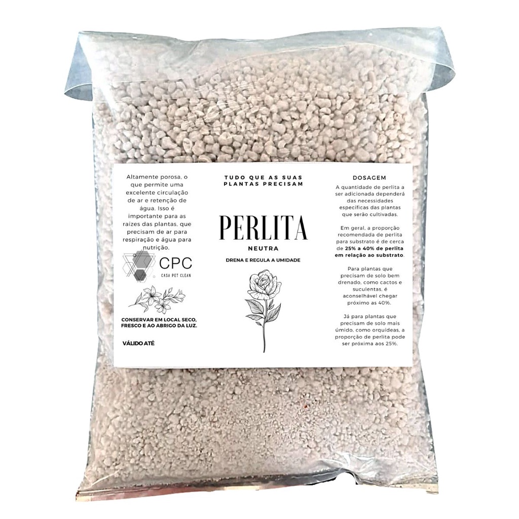 Perlita Expandida Grossa Premium Para Substrato 100 Litros Shopee Brasil