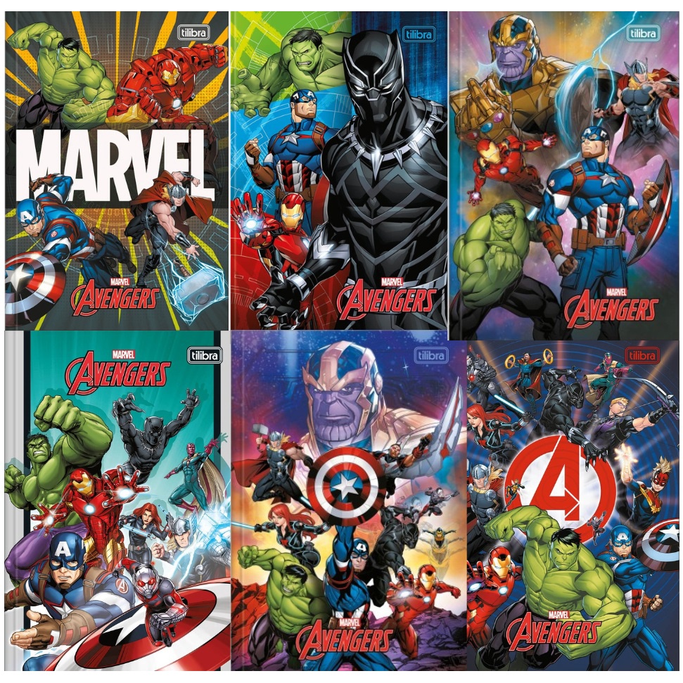 Caderno Brochura Grande Universit Rio Avengers Vingadores Folhas