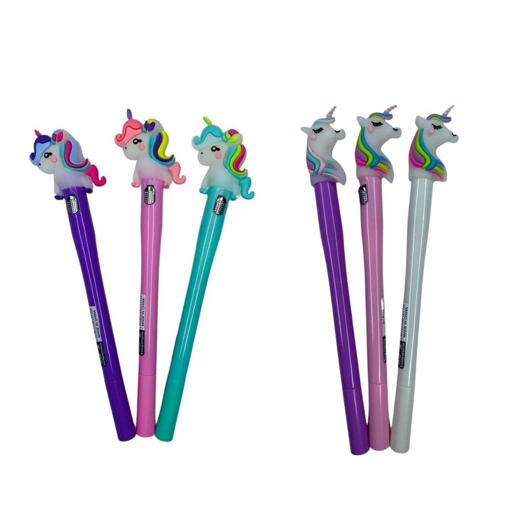 Caneta Unicornio Led 10 Unidades Shopee Brasil