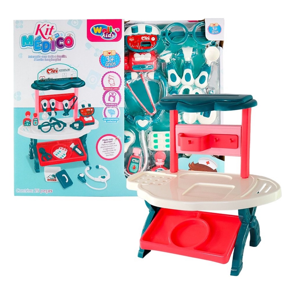 Kit M Dico Brinquedo Infantil Did Tico Educativo Maleta P Shopee