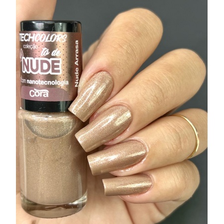 ESMALTE TECHCOLORS CORA ML TO DE NUDE NUDE ARRASA Shopee Brasil