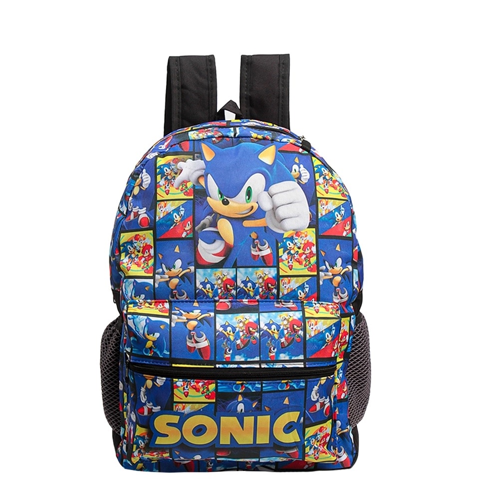 Mochila Sonic Escolar Infantil Juvenil De Costas Shopee Brasil