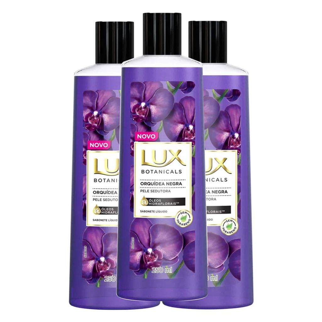 Kit Sabonete L Quido Lux Botanicals Orqu Dea Negra Ml Shopee Brasil