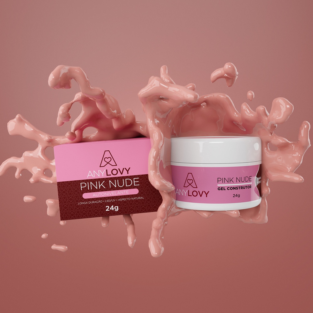 Gel Anylovy Pink Nude 24g LED UV Aspecto Natural Unhas De Gel Shopee