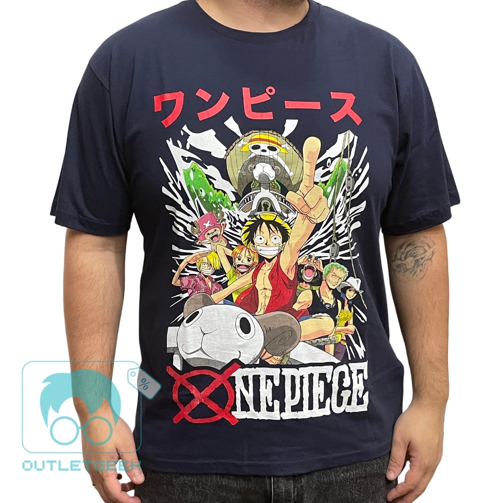 Camiseta Clube Comix One Piece Monkey D Luffy Shopee Brasil