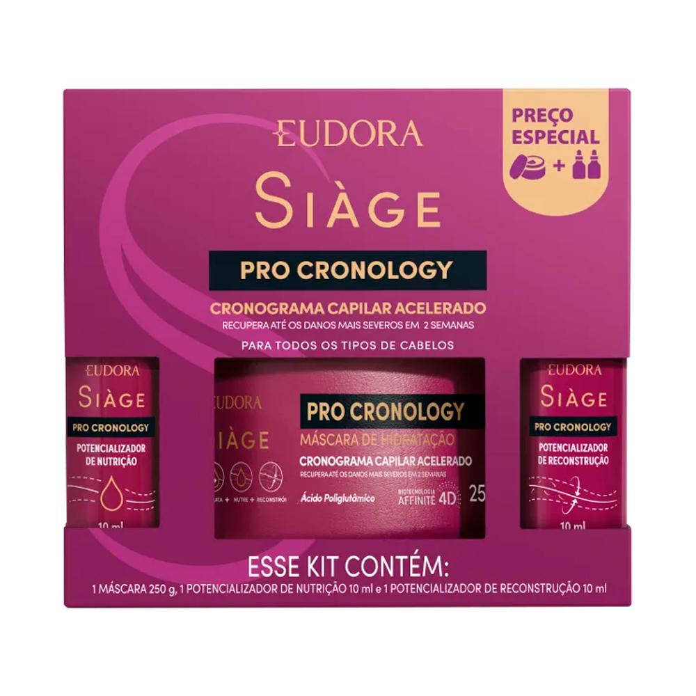 Kit Eudora Siàge Pro Cronology Cronograma Capilar Acelerado 3