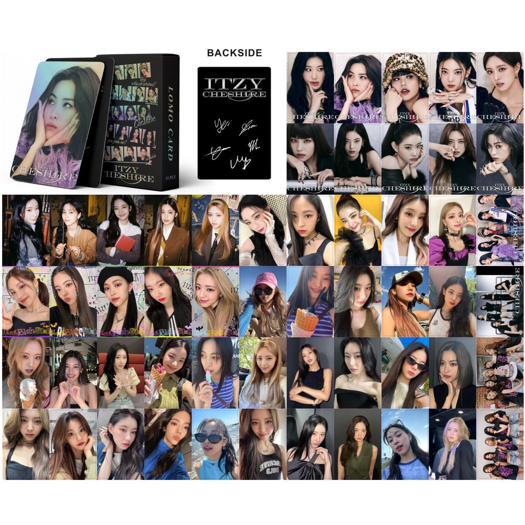 54pcs ITZY Holograma Cartões Laser LOMO Cheshire KILL MY DOUBT Álbum