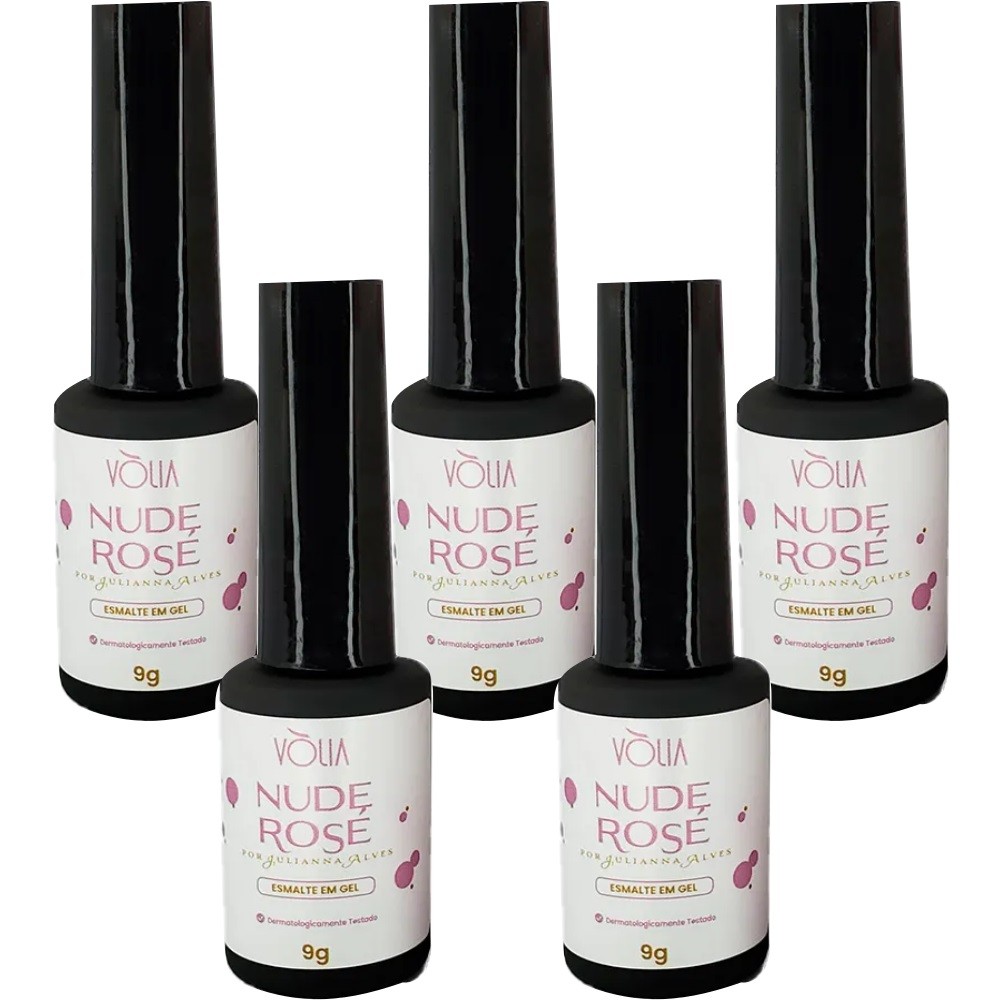5UN Esmalte Em Gel Nude Rose 9g Volia Shopee Brasil