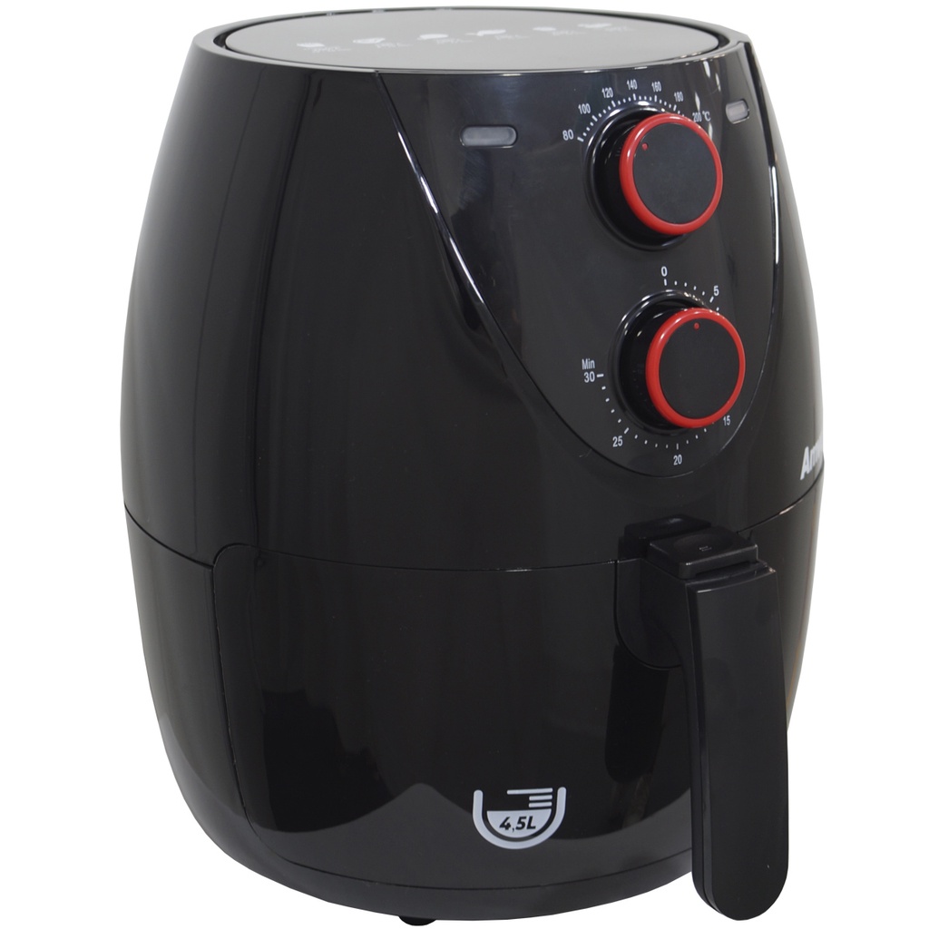 Fritadeira AirFryer Elétrica Sem Óleo Panela 4 5 Litros 1400W Timer