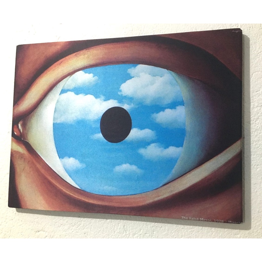 Quadro Decorativo O Espelho Falso Ren Magritte Surrealismo Em Tela