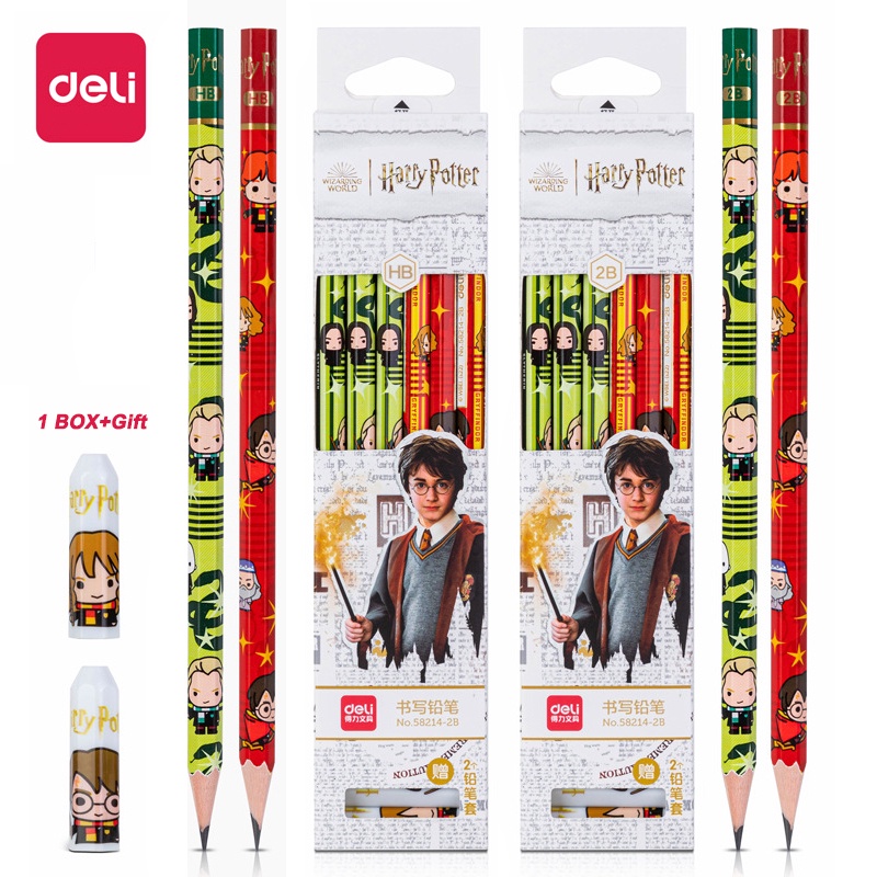 12pcs Caixa Deli Harry Potter Lápis Temático Estudante Desenho E