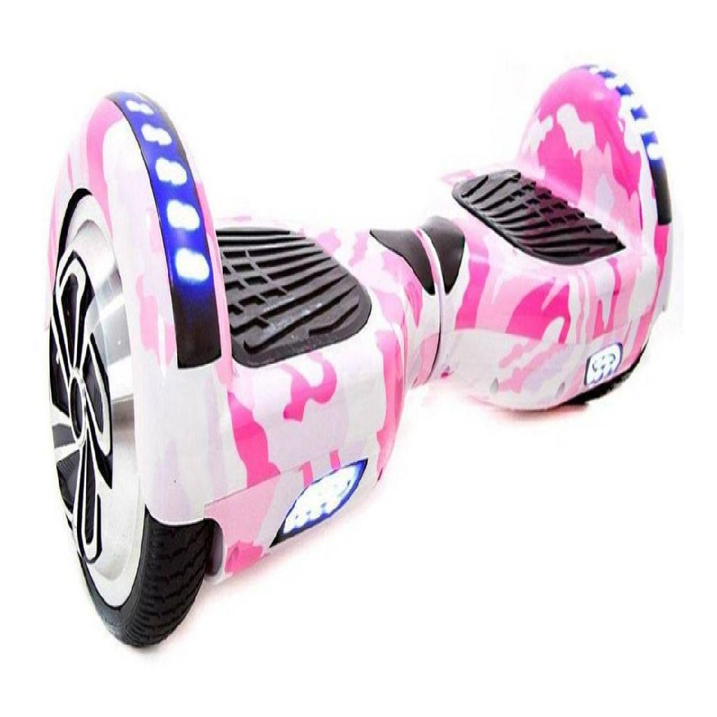 Hoverboard Skate El Trico Led Bluetooth Rosa Camuflado Shopee Brasil