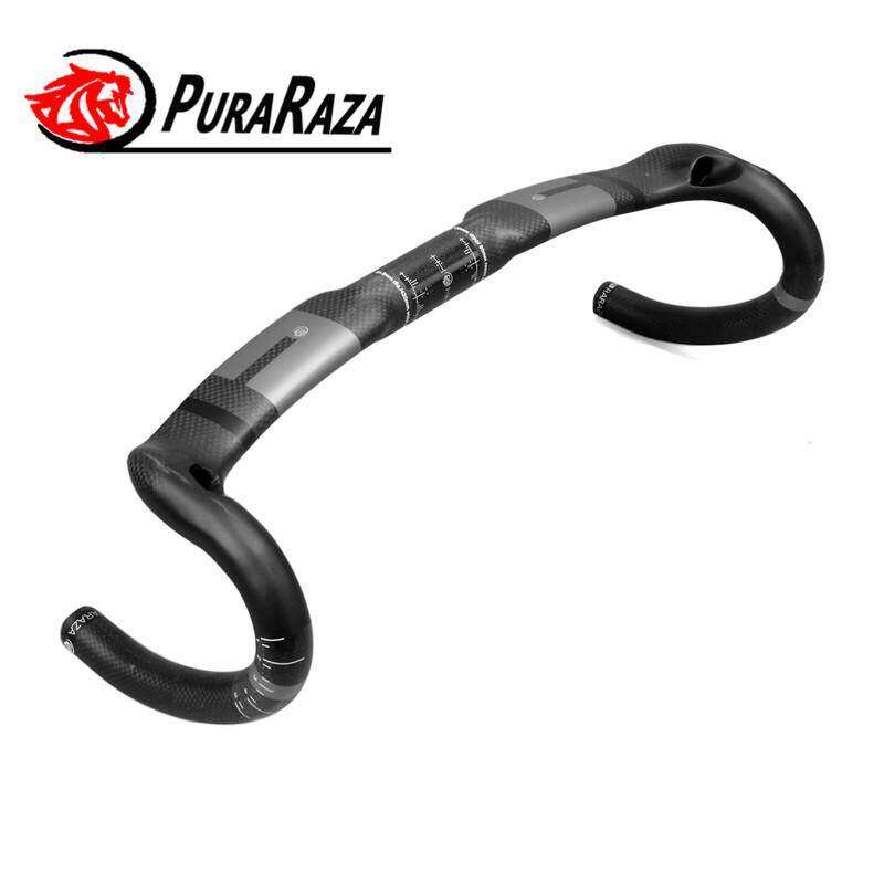 New PURA RAZA Racing Carbon Fiber Bicycle Handle Internal Cable